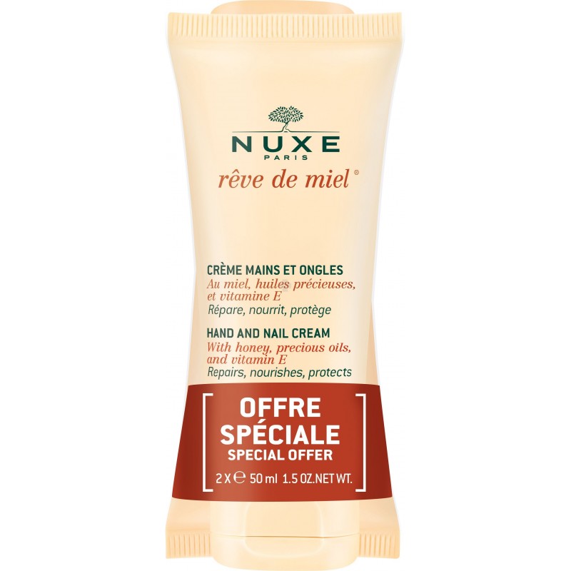 Nuxe Rêve de Miel Crème Mains et Ongles 2 x 50 ml