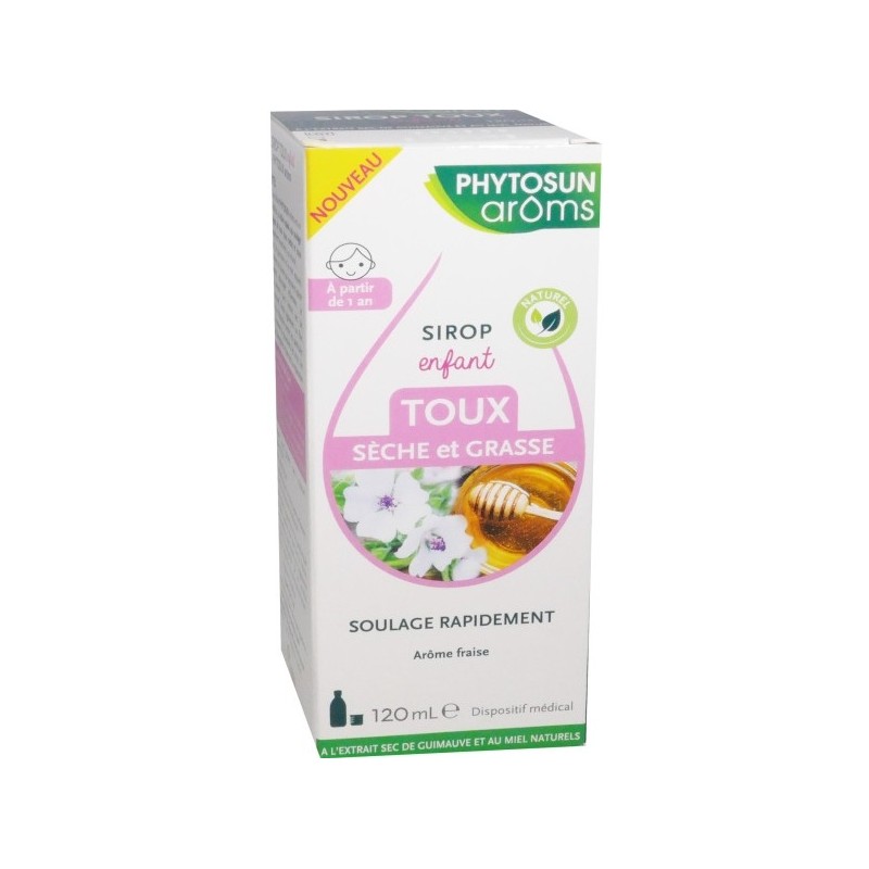 Phytosun Aroms Enfant Sirop Toux Sèche et Grasse 120 ml