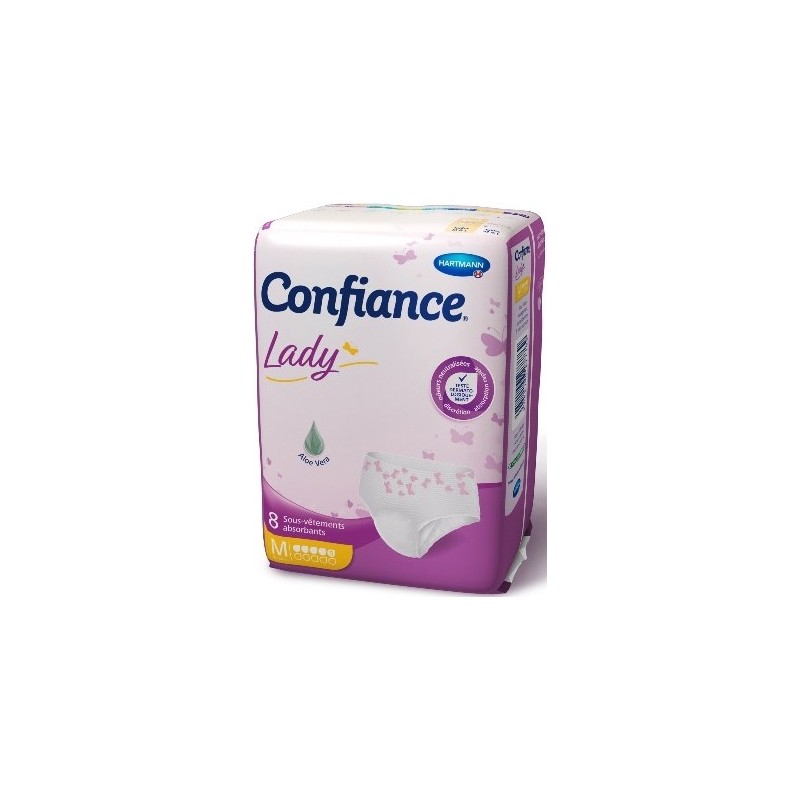 Confiance Lady Sous-Vêtements Absorbants 5G Taille M x 8