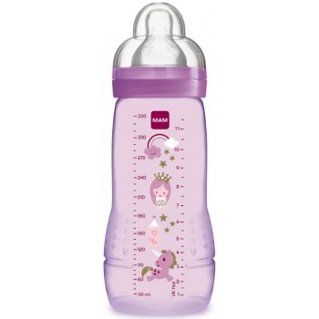 MAM Biberon Easy Active 6m+ 330 ml Rose