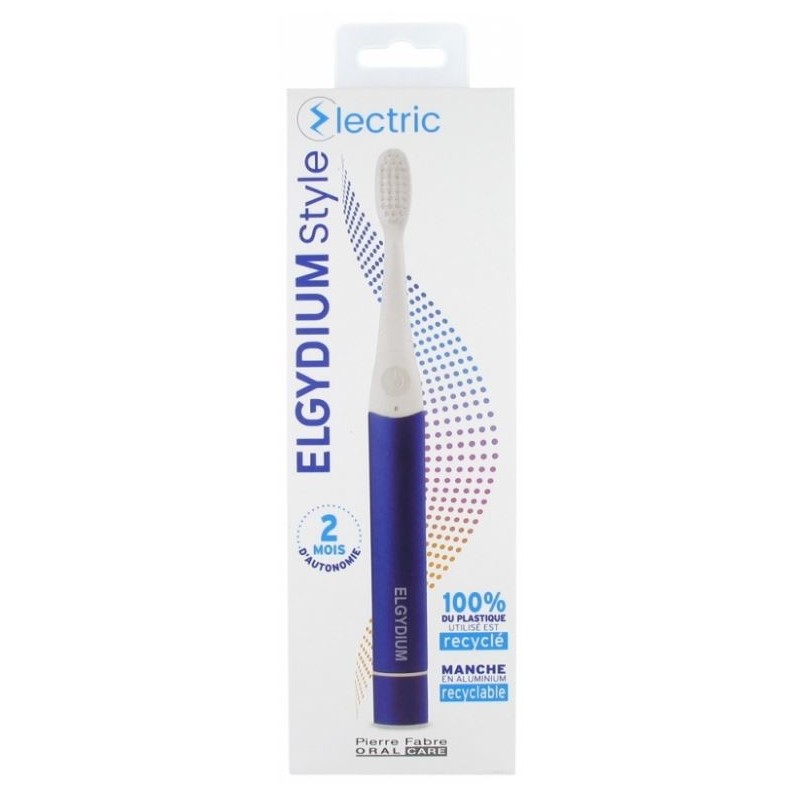 Elgydium Style Brosse A Dents Electrique Bleu