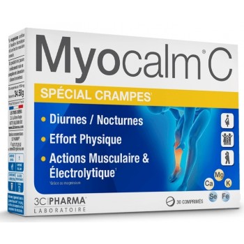 3C Pharma Myocalm C – Spécial Crampes x30 Comprimés