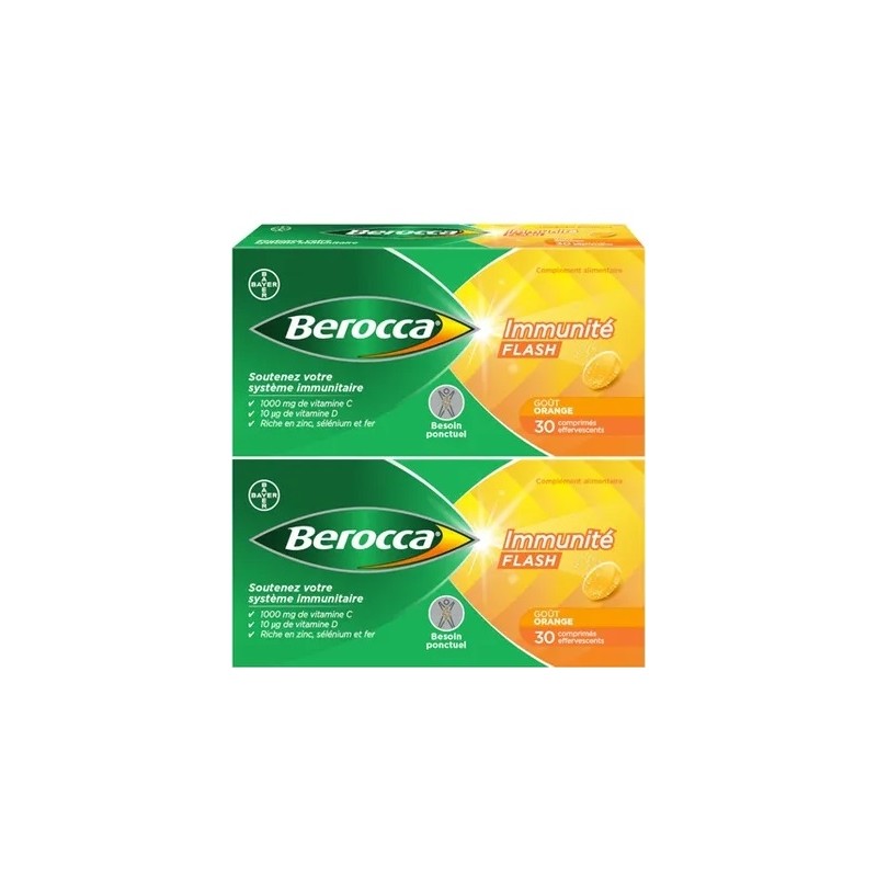 Berocca Immunité Flash 30x2 comprimés