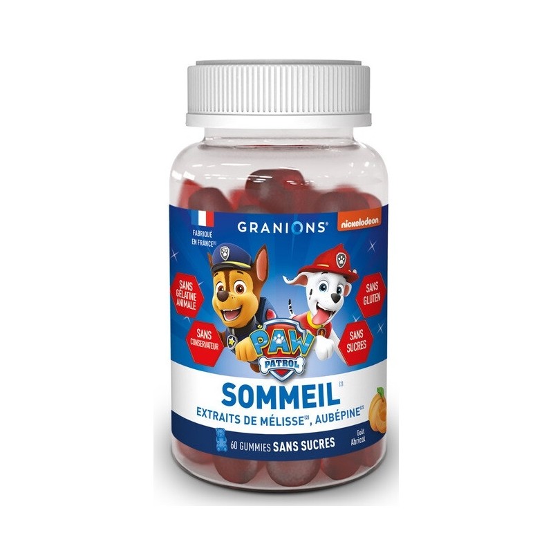 Granions Pat Patrouille Gummies Sommeil - 60 Gummies Abricot