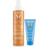 Spray Fluide Invisible Protection Cellulaire 200ml spf50 + Lait Apaisant Après Soleil 100ml Capital Soleil Vichy