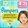 Pampers Premium Protection Couches Taille 4 De 9 à 14kg x25 Unités