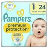 Pampers Premium Protection Couches Taille 1 De 2kg à 5kg x24 Unités