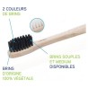 Elgydium Brosse à Dents en Bois Soft - Couleur : Poils Noirs