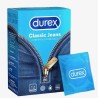 Durex Classic Jeans  - Préservatifs Extra Lubrifiés, 12 Unités