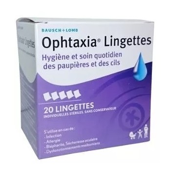 OPHTAXIA Lingettes Boite de 20