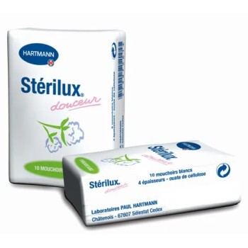 MOUCHOIRS STERILUX BLANC...