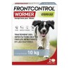 Frontline Frontcontrol Wormer Vermifuge Pour Chien 1 Comprimé par 10kg x2