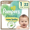 Pampers Couches Bébé Harmonie 2 - 5 kg Taille 1