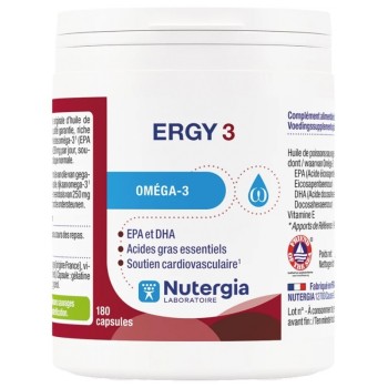 Nutergia Ergy 3 180 Capsules